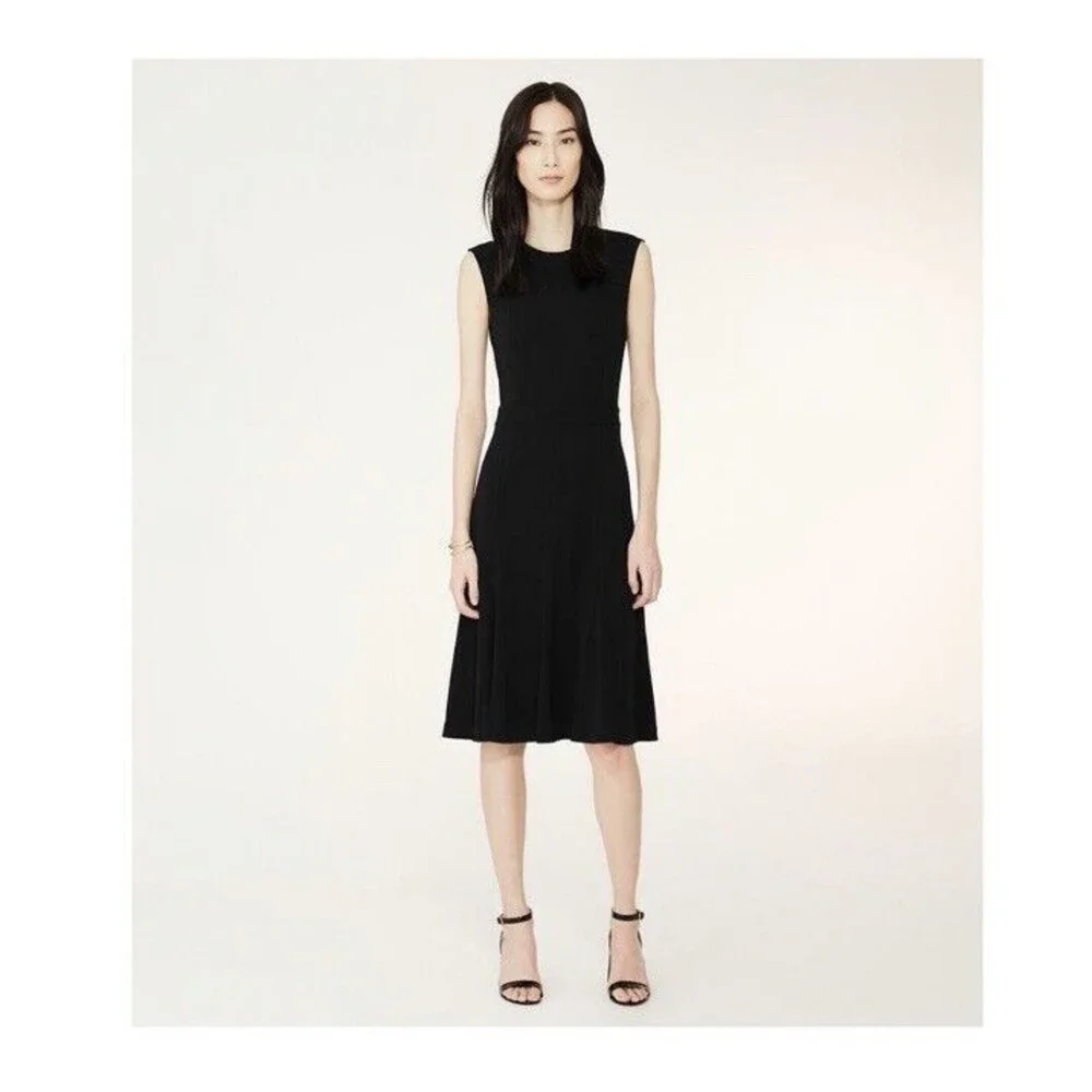 TORY BURCH AUBREY BLACK MIDI DRESS Wedding Guest Cocktail